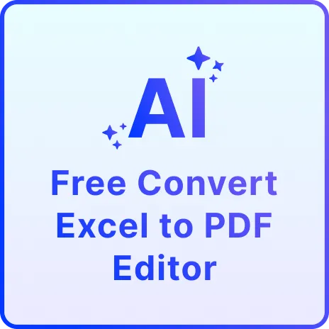 Free AI Convert Excel to PDF Editor, Free Convert XLSX to PDF Online
